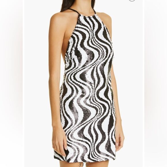 Simon Miller Zazzle Sequin Stripe 
Black/White size 8 NWT $365 - Picture 2 of 10
